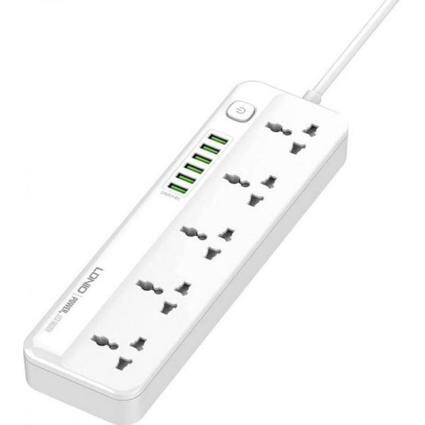 چند راهی برق و شارژر الدینیو LDNIO SC5614 دارای 6 پورت USB