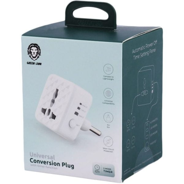 تبدیل سه به دوGreen Lion - Universal Conversion Plug