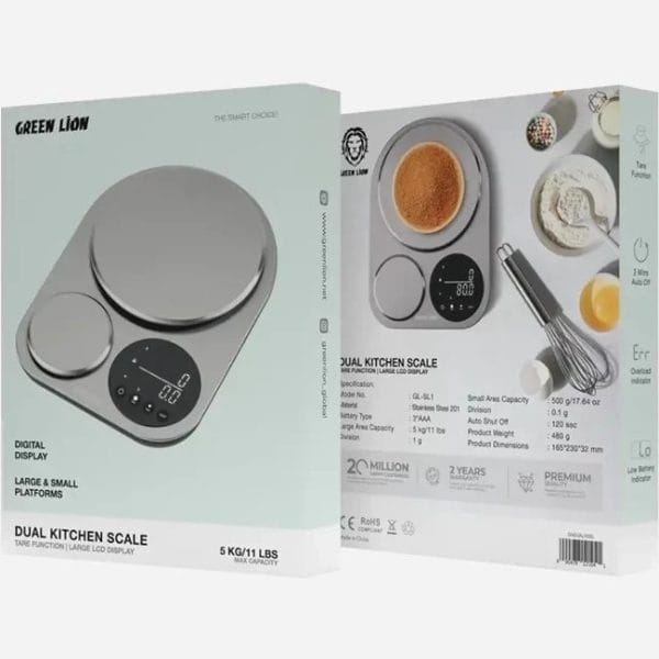 ترازو آشپزخانه دوتایی گرین لاین Green Lion Dual Kitchen Scale مدل GL_SL1