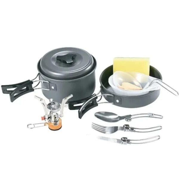 ظروف کمپینگ 10در1 گرین لاین مدل GREEN LION 10IN1 COOKWARE GN10IN1COOK