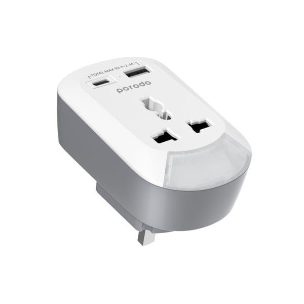 سوکت 3در1 پرودو مدل Porodo MSACUK multi type socket