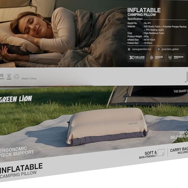 بالش بادی کمپینگ گرین Green Lion Inflatable Camping Pillow مدل GNINFCPPWBG